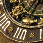 Immagine dei segni zodiacali con simboli astrali e stelle, rappresentante i segni più fortunati del 2026.